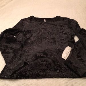 White Stag Glitter Top Size M (8-10) NWT